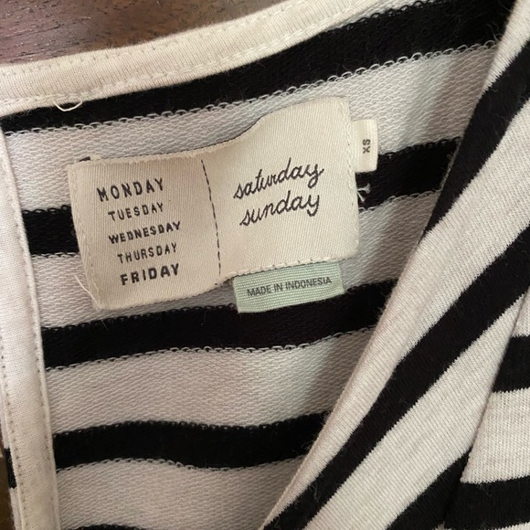 {anthropologie} Striped V Neck Dress - Picture 4 of 9